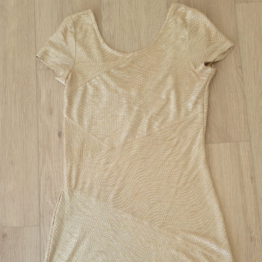 Free People Gold New Year's Eve Dress